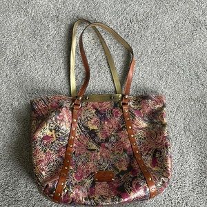 Patricia Nash Italian Leather Tote Bag EUC